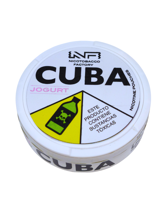 Bolsita de nicotina cuba jogurt lata