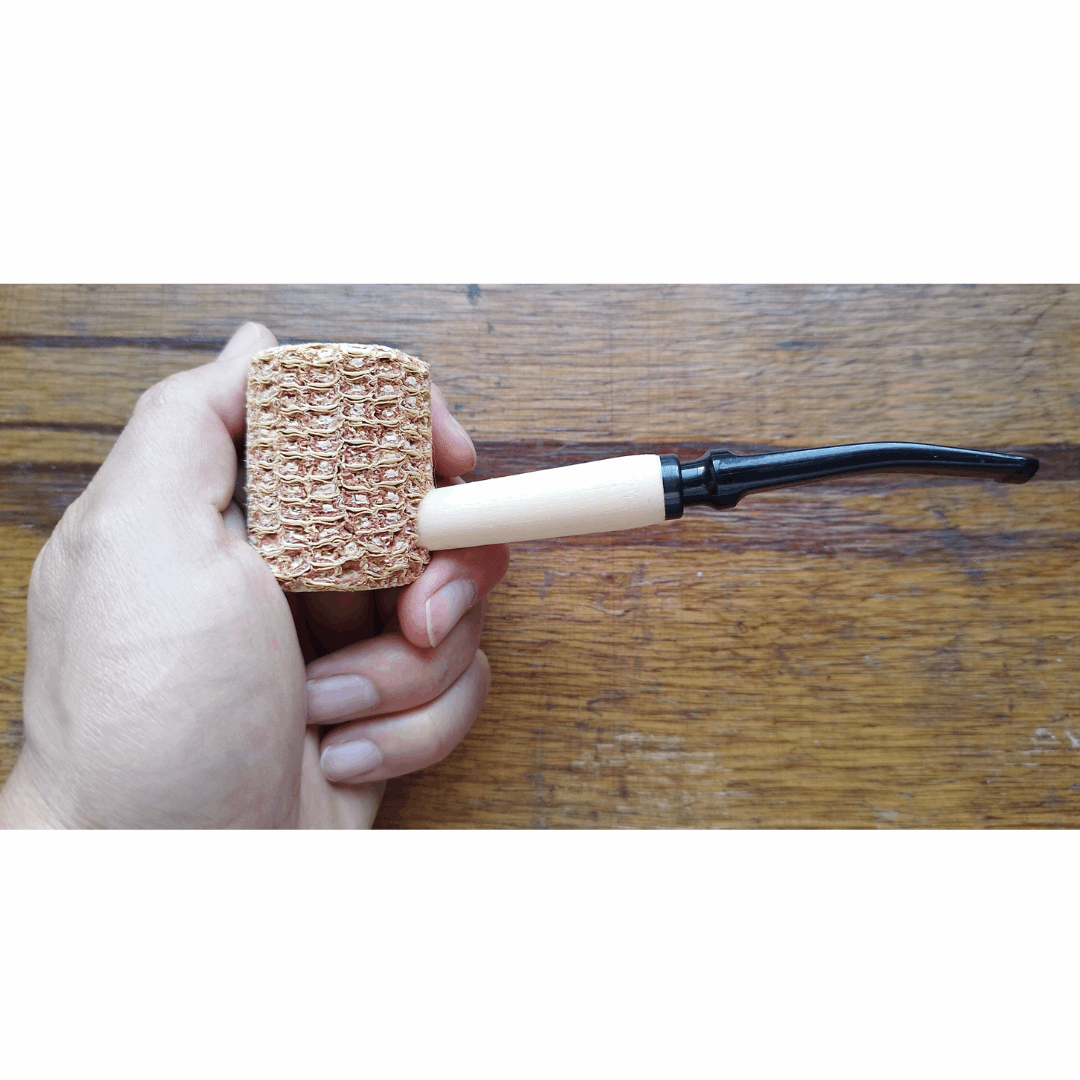 Pipa de Maíz Negra para fumar cultura tabaco
