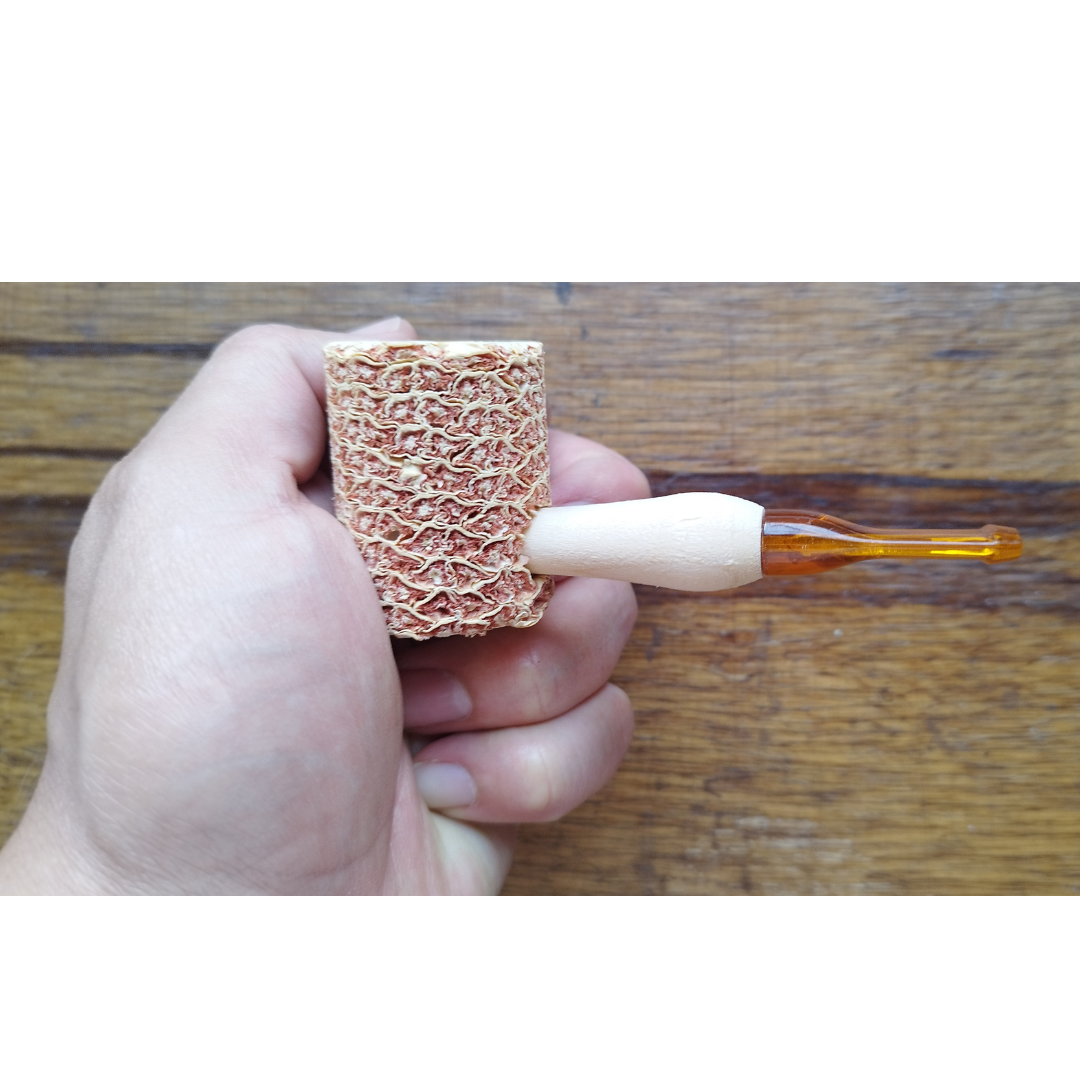 Pipa de Maíz Compacta - Boquilla corta ambar