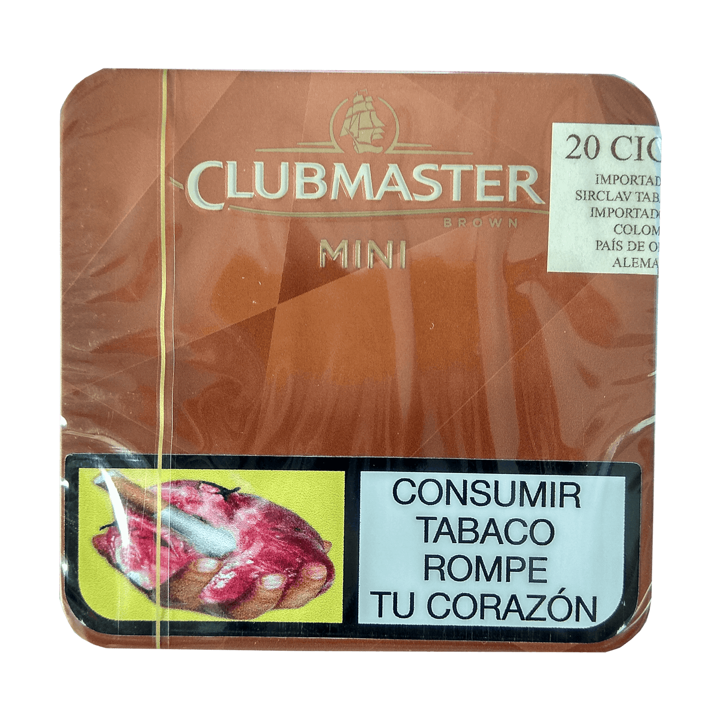 Mini Cigarros Clubmaster Brown Chocolate 🍫