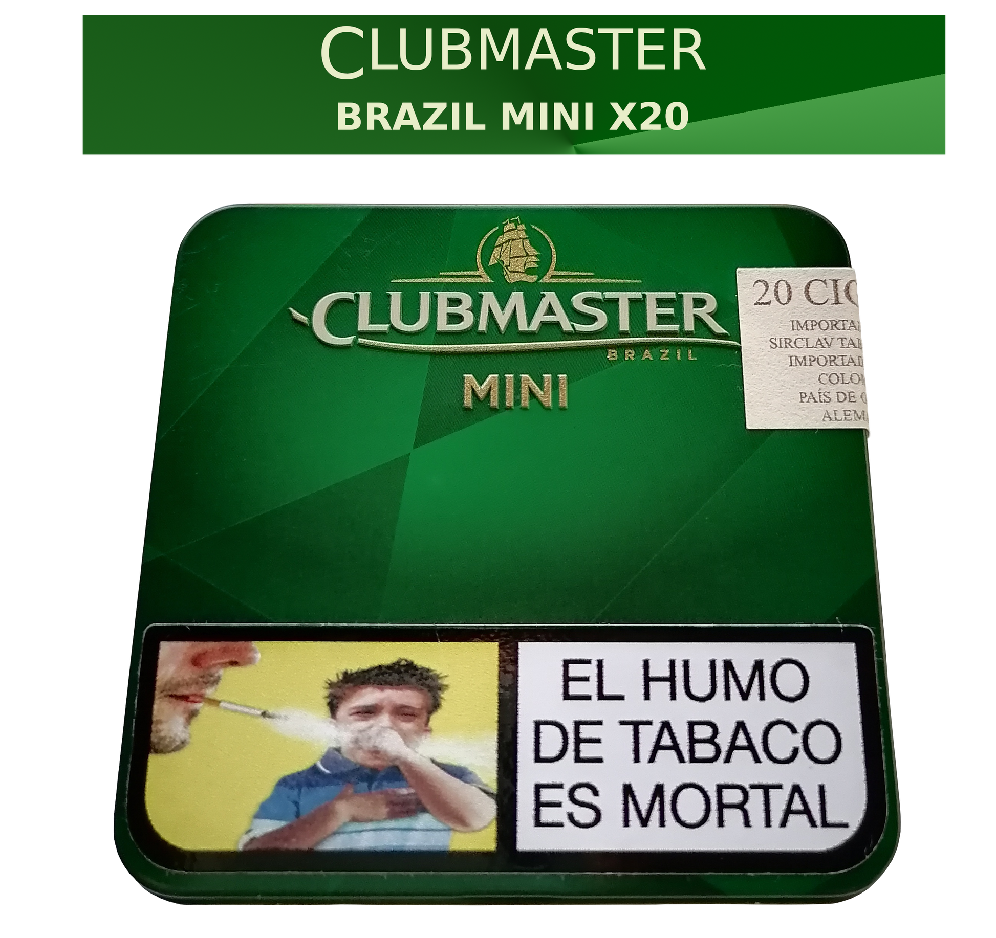 Tabaco Minicigarros Clubmaster Brazil